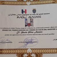 2019 – Grand col franco-hispano de l’ordre au culte del maestre Paul Bocuse.